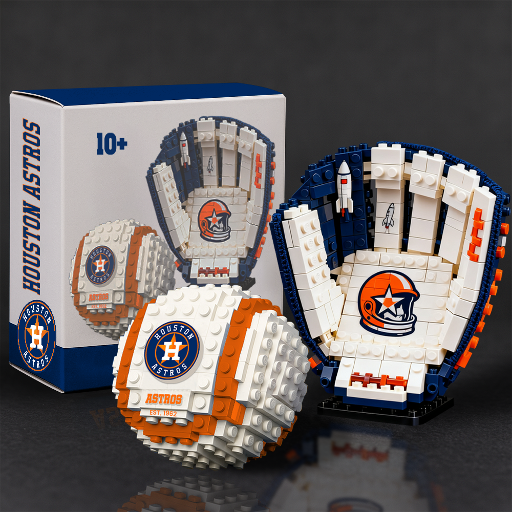 MLB Teams Baseball Glove & Ball Building Block Set DDT NTL