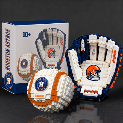 MLB Teams Baseball Glove & Ball Building Block Set DDT NTL