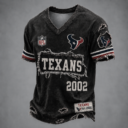 HOU x NFL LUXURY V-Neck T-Shirt 3005 DatND DVT