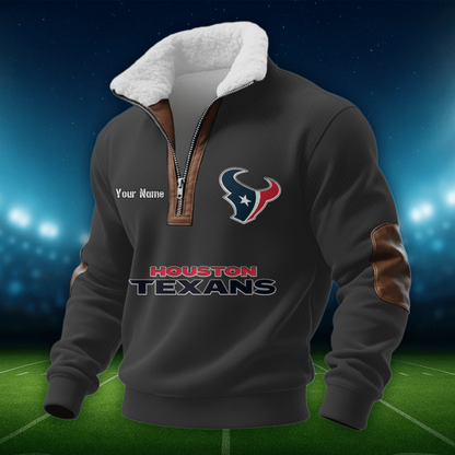 HT NFL Men Fur Collar Sweatshirt DDT CTND