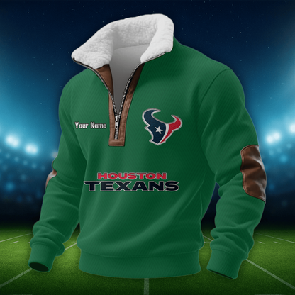 HT NFL Men Fur Collar Sweatshirt DDT CTND