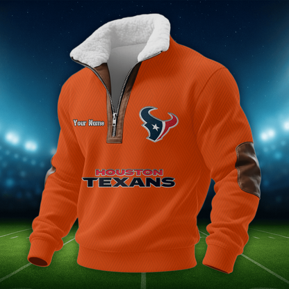 HT NFL Men Fur Collar Sweatshirt DDT CTND