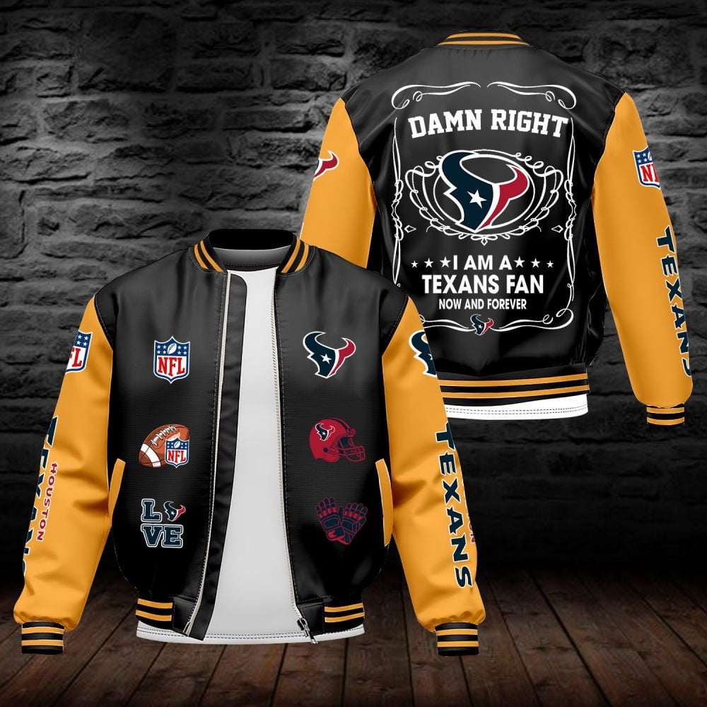 HT NFL Premium Leather Bomber Jacket DDT HLPHUONG