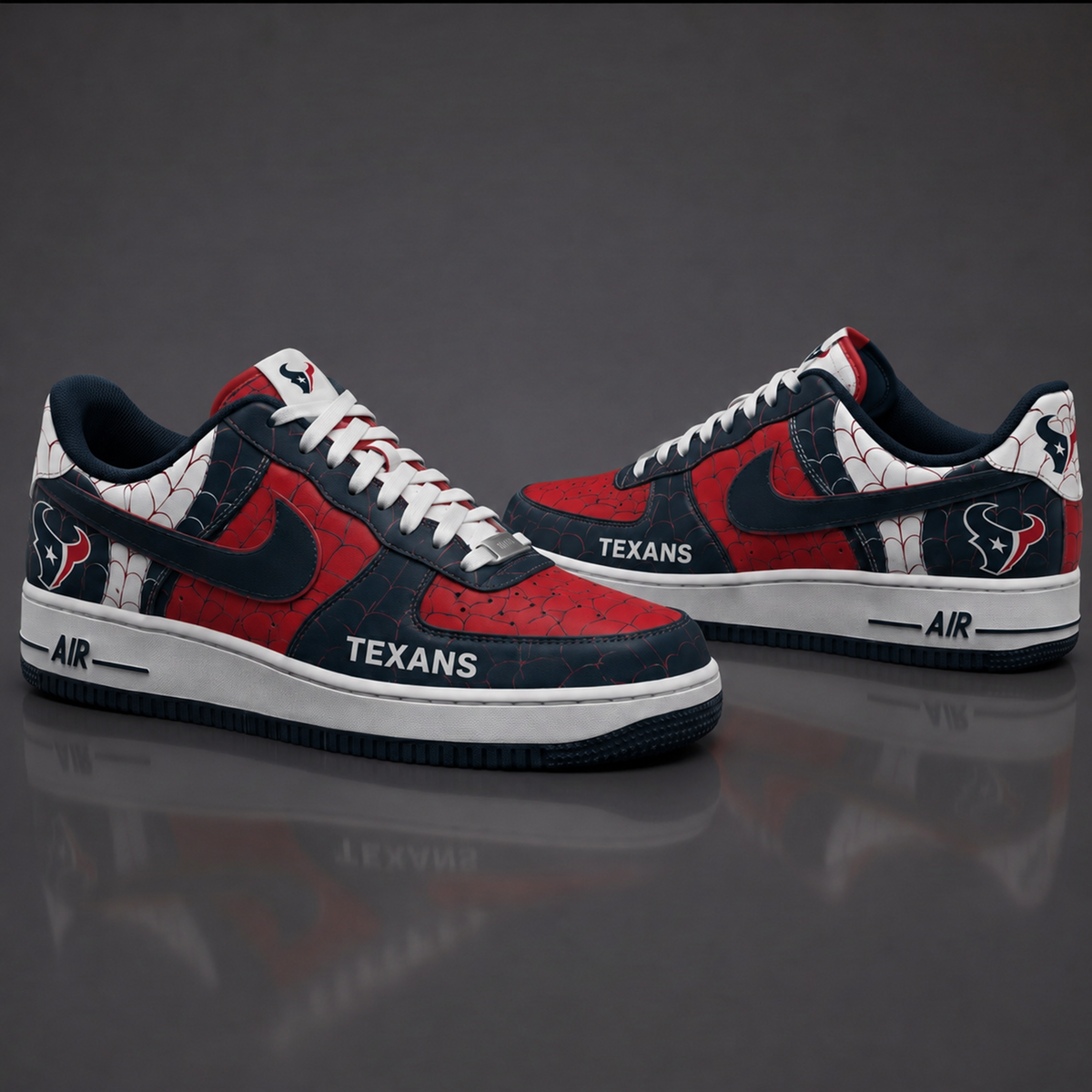 HT NFL x Spider Premium AF1 Sneakers Limited Edition Gift for Football Fans