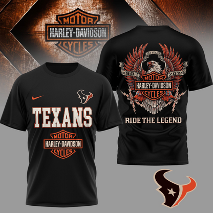 HT Premium NFL 122 Year Motorcycle 3D Shirt DDT NTL