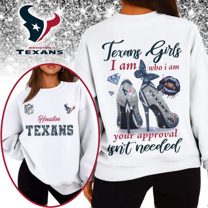 HT Premium NFL I Am Who I Am Glitter 3D Apparel DDT NTL