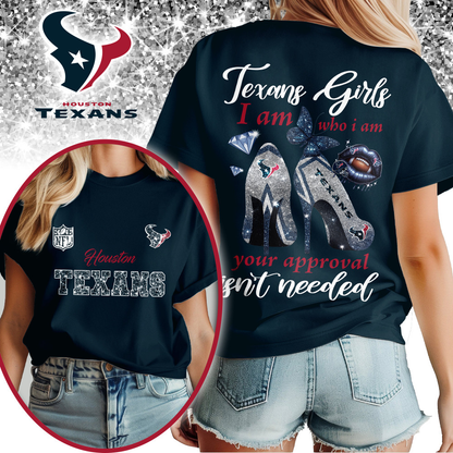 HT Premium NFL I Am Who I Am Glitter 3D Apparel DDT NTL