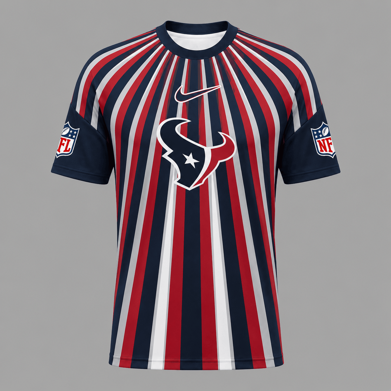 HT Premium NFL Men’s Athletic Vertical Stripe T-Shirt