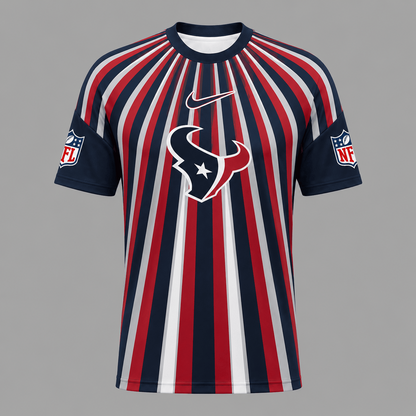 HT Premium NFL Men’s Athletic Vertical Stripe T-Shirt