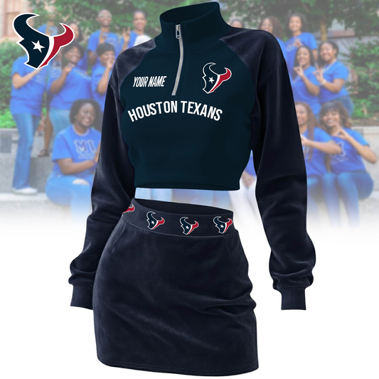 HT x NFL Premium Long Zip Polo Shirt DDT CTND