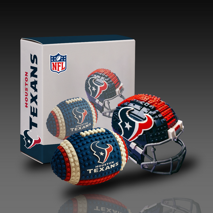 NFL Team Ball & Helmets Building Block Football Set DDT CTND