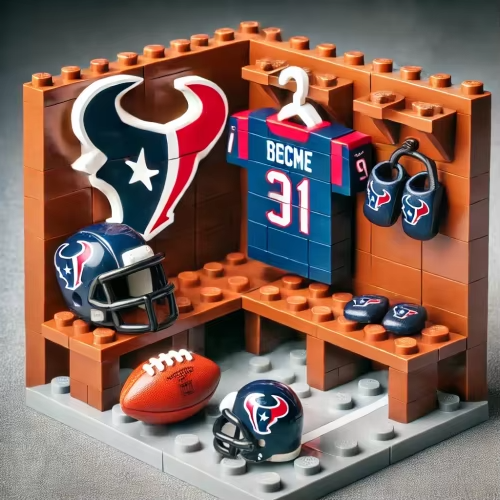 NFL Teams Custom Building Blocks Creative Peripheral Gift Model Toy Mini Changing Room Professional Football League Teams DDT CTND