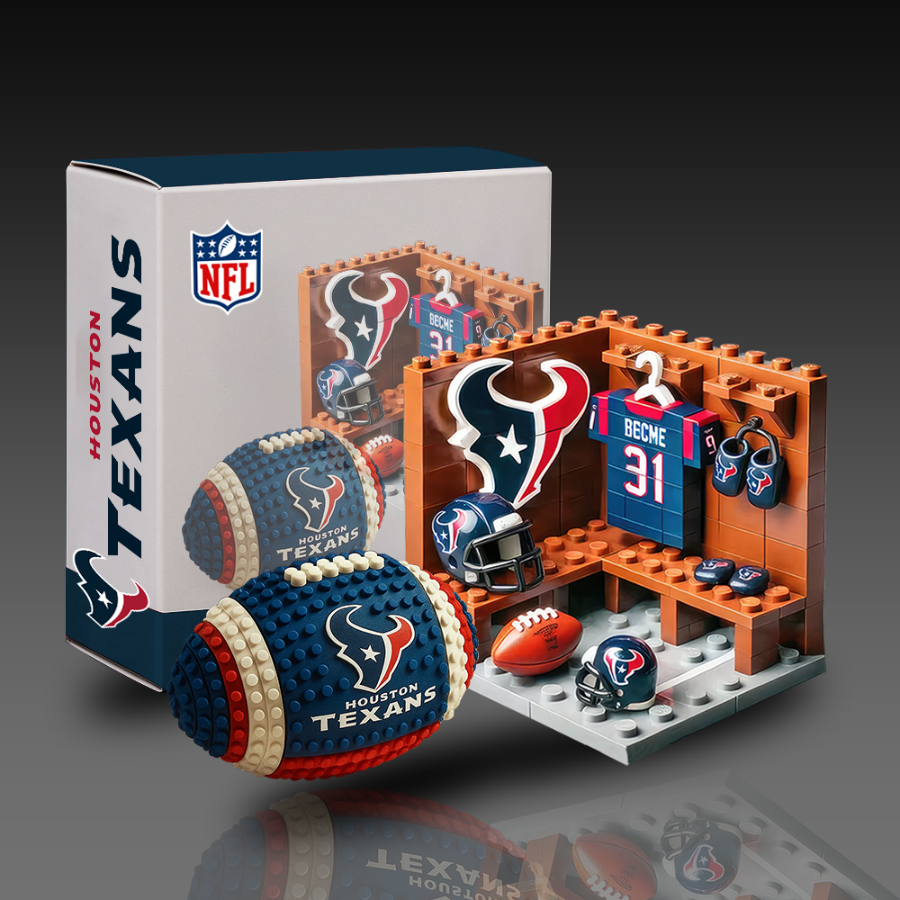 NFL Team Ball & Changing Room Building Block Football Set DDT CTND