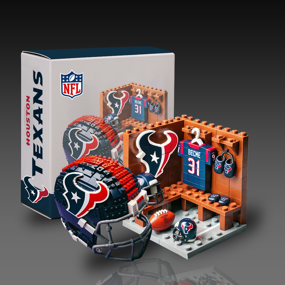 NFL Team Changing Room & Helmets Building Block Football Set DDT CTND