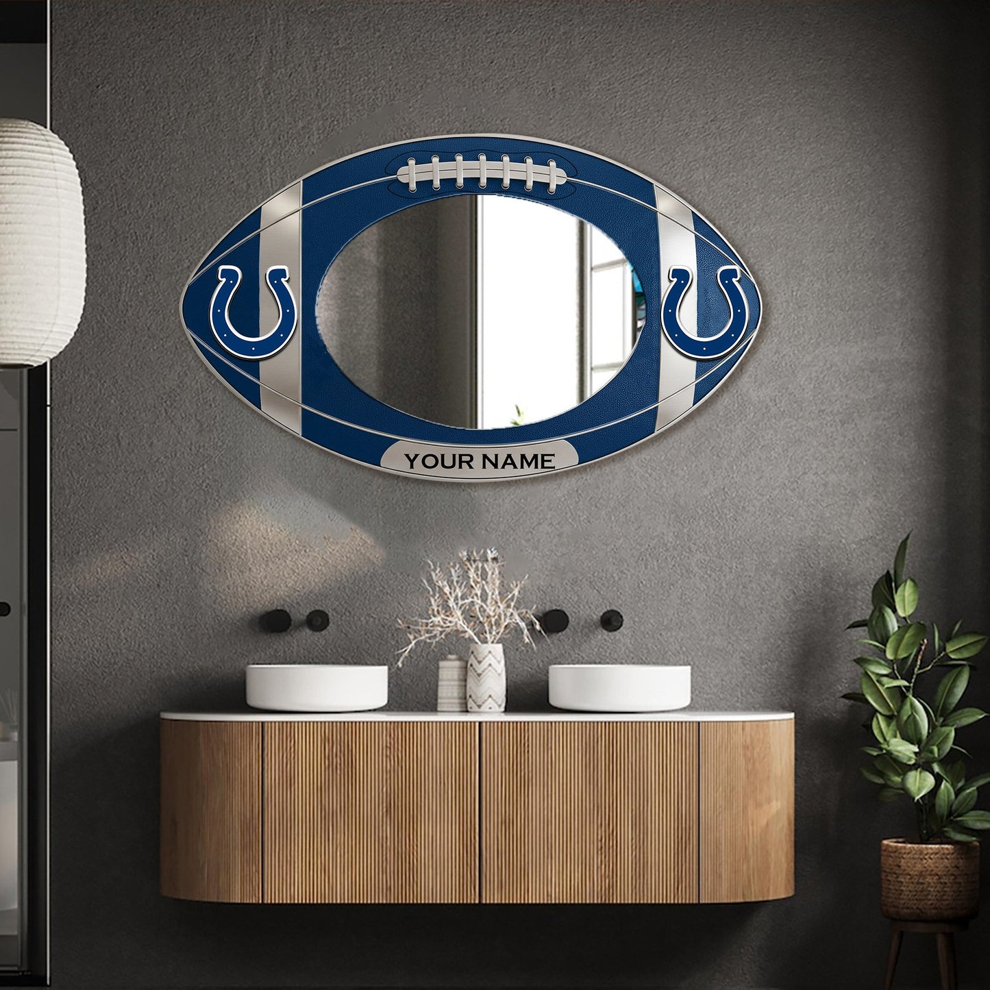 IC Custom NFL Wall Mirror Decor For Fan DDT CTND