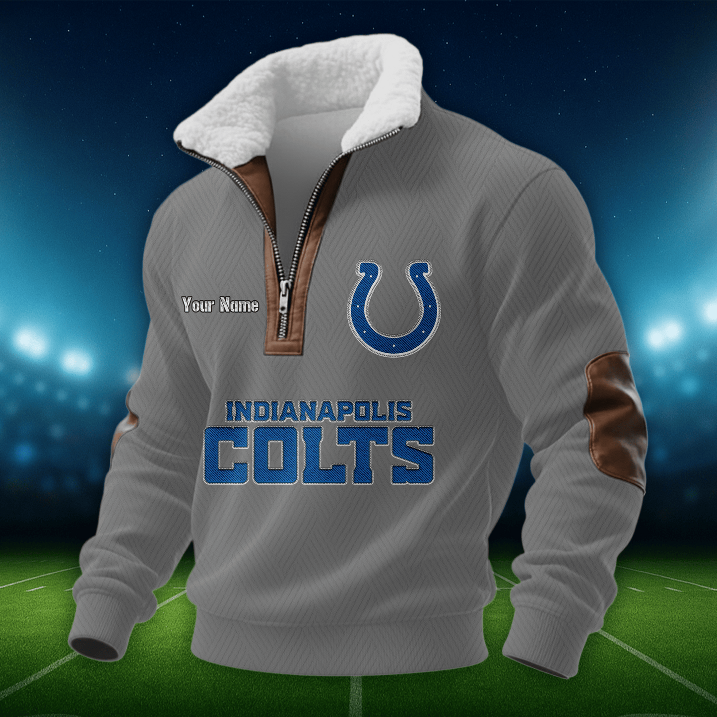 IC NFL Men Fur Collar Sweatshirt DDT CTND