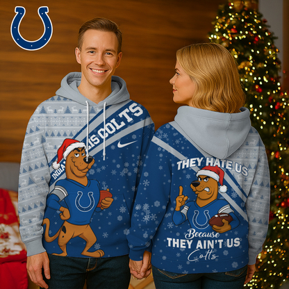 IC Premium NFL Funny Christmas Scooby Doo 3D Hoodie DDT CTND