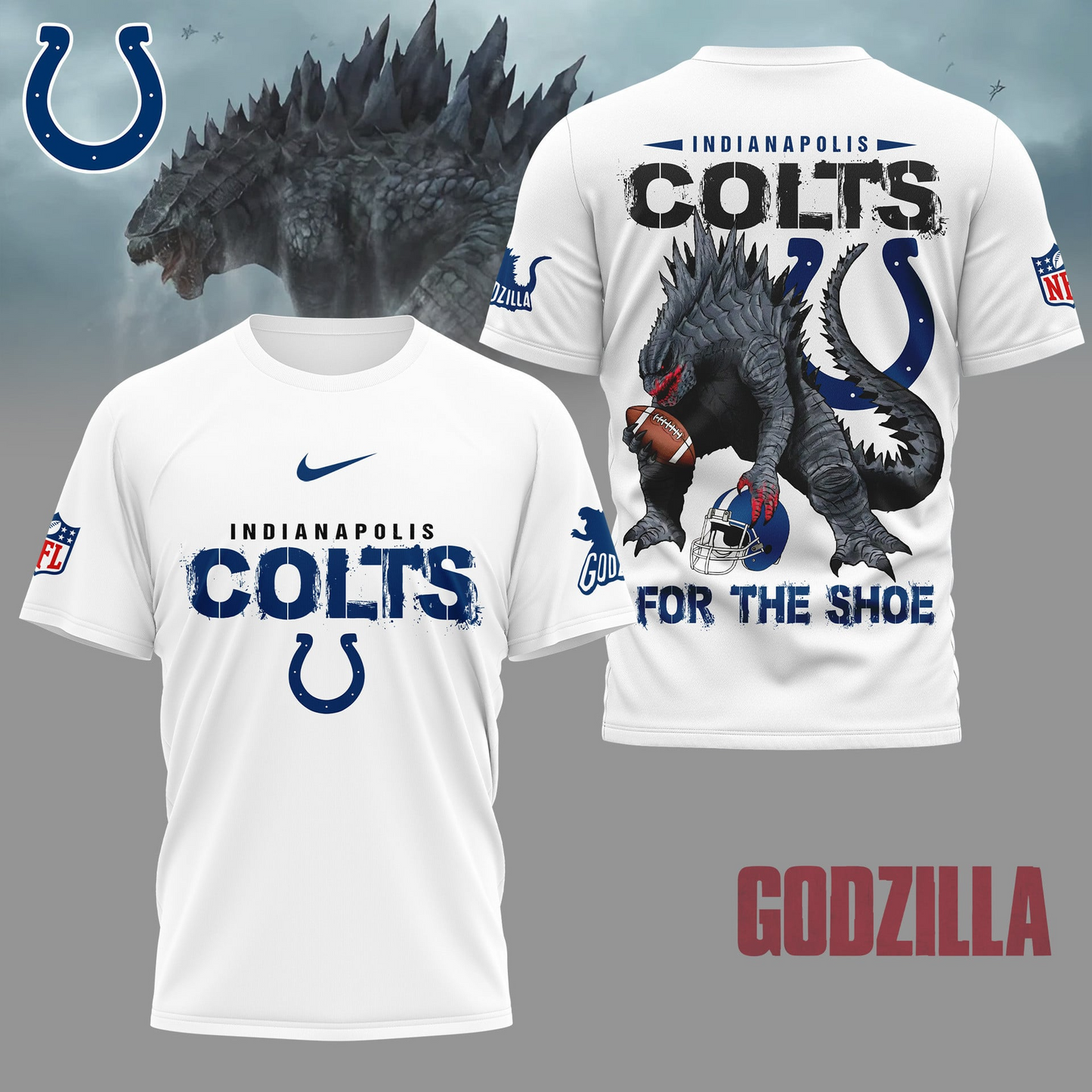 IC Premium NFL Godzilla Football Shirt DDT CTND