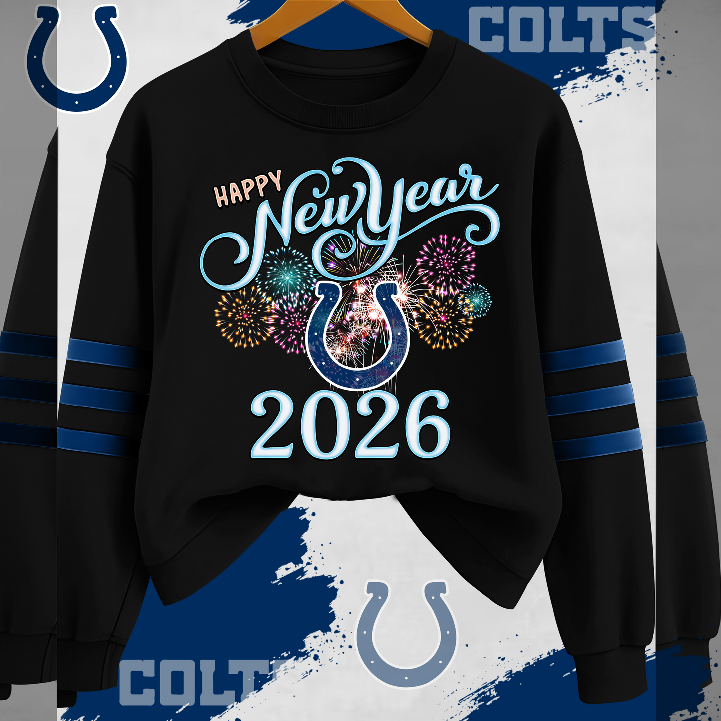 IC Premium NFL Happy New Year 2026 Sweatshirt DDT CTND