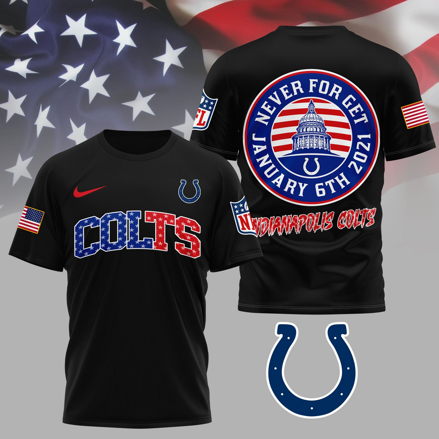 IC Premium NFL Never Forget January 6th 3D Shirt DDT 281125 NTL