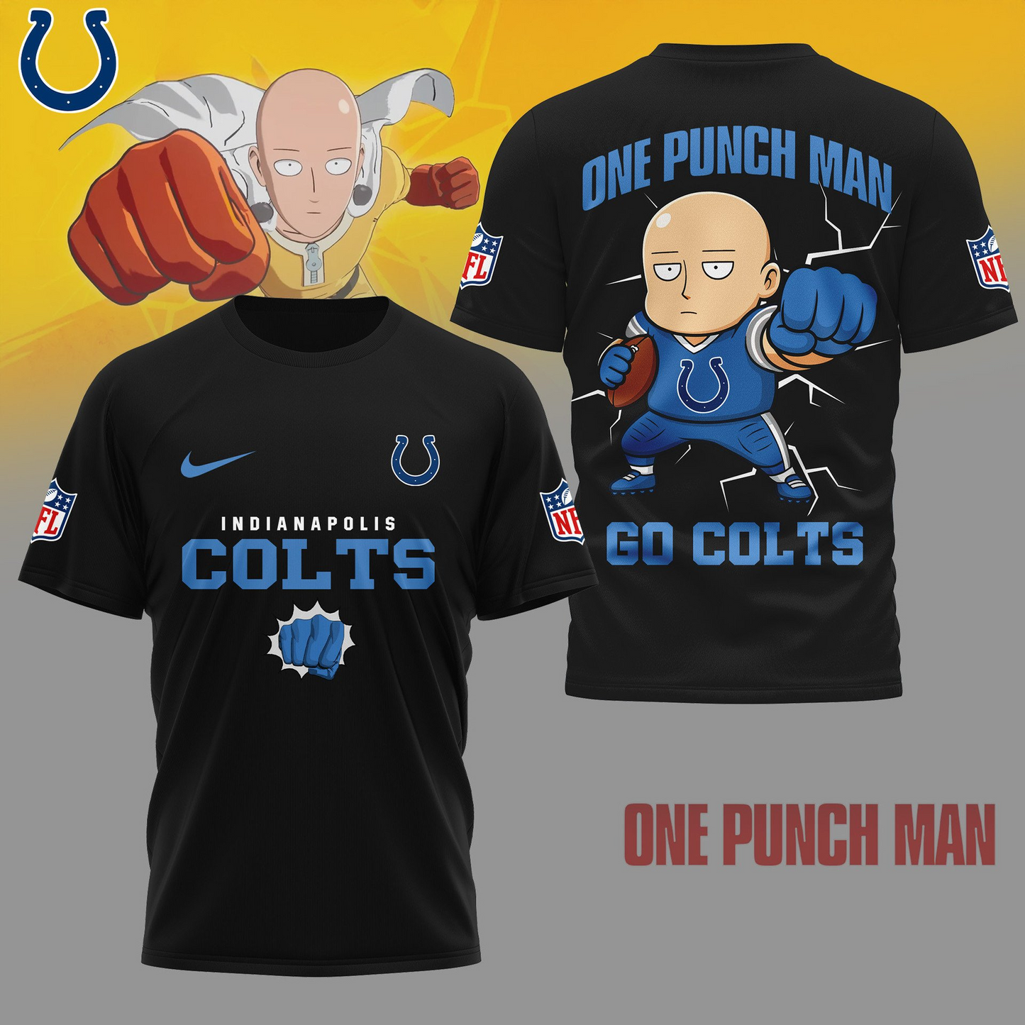 IC Premium NFL One Punch Man Fan 3D Shirt DDT NTL