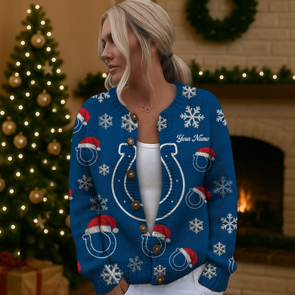 IC x NFL Women Cardigan Sweater Christmas DDT CTND