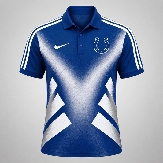 IC x Premium NFL Sports Fan Geometric Pattern Polo Shirt