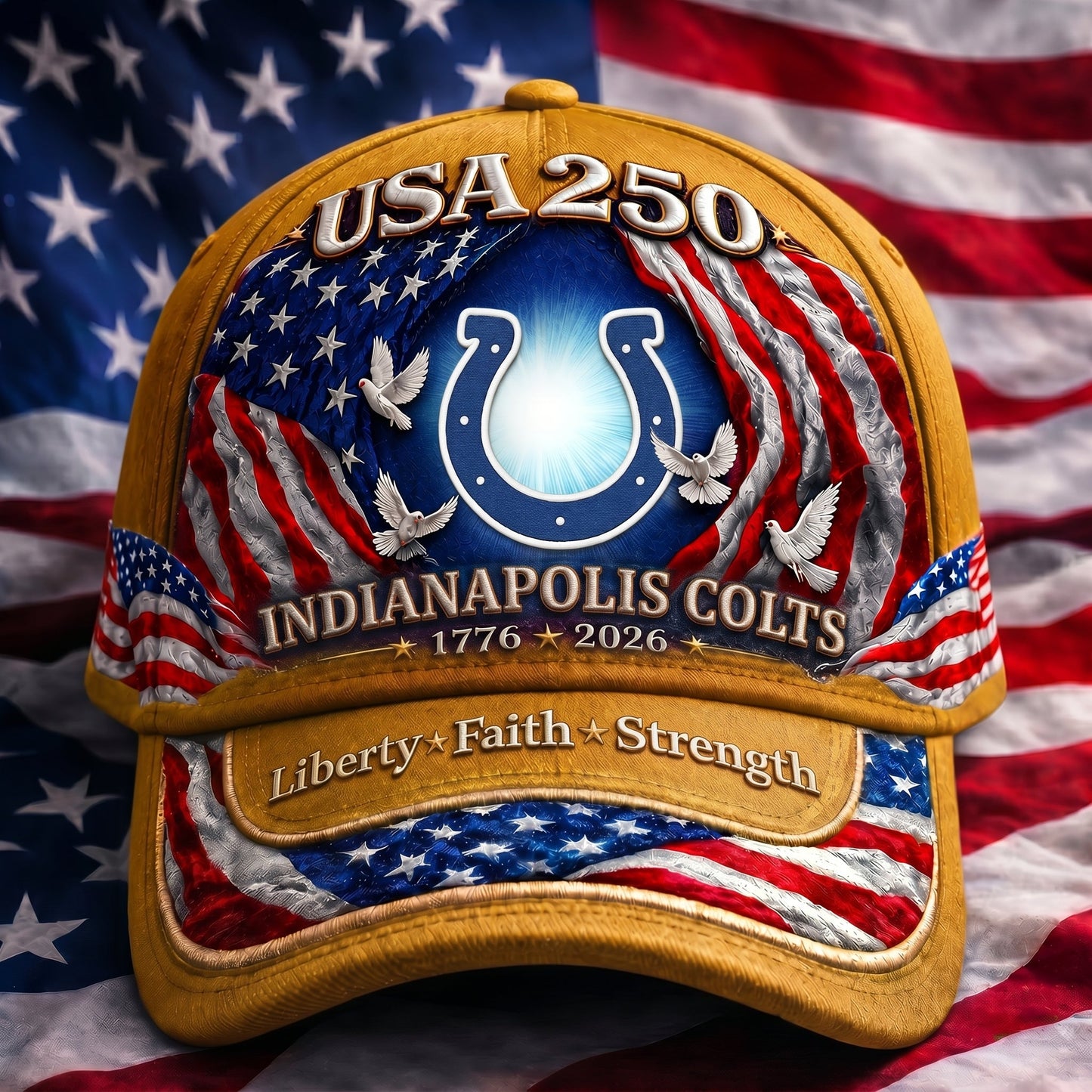 Premium NFL x IC 250 Years  Anniversary Of Freedom  Cap 220626