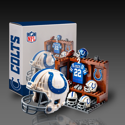NFL Team Changing Room & Helmets Building Block Football Set DDT CTND
