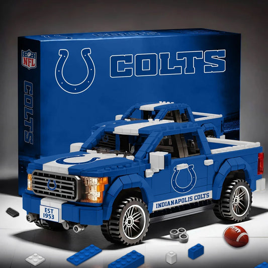 IND X NFL 3D Racing Truck Model Building Block Set NDT NHM