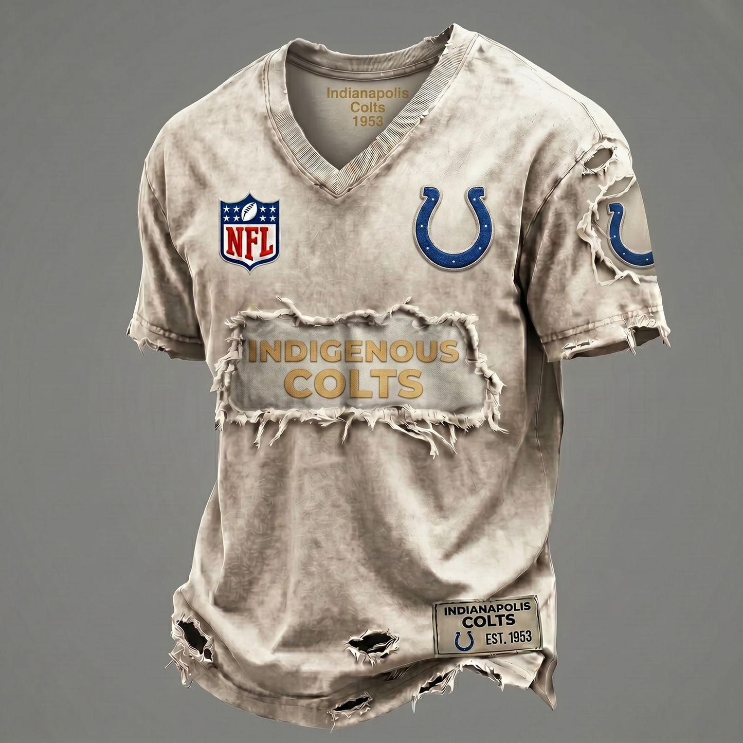 IC NFL Premium V-Neck T-shirt Gift For Fans 0306 NAK DATND NHT