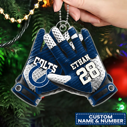IND x NFL Customized Christmas Acrylic Ornament DATND TANTD