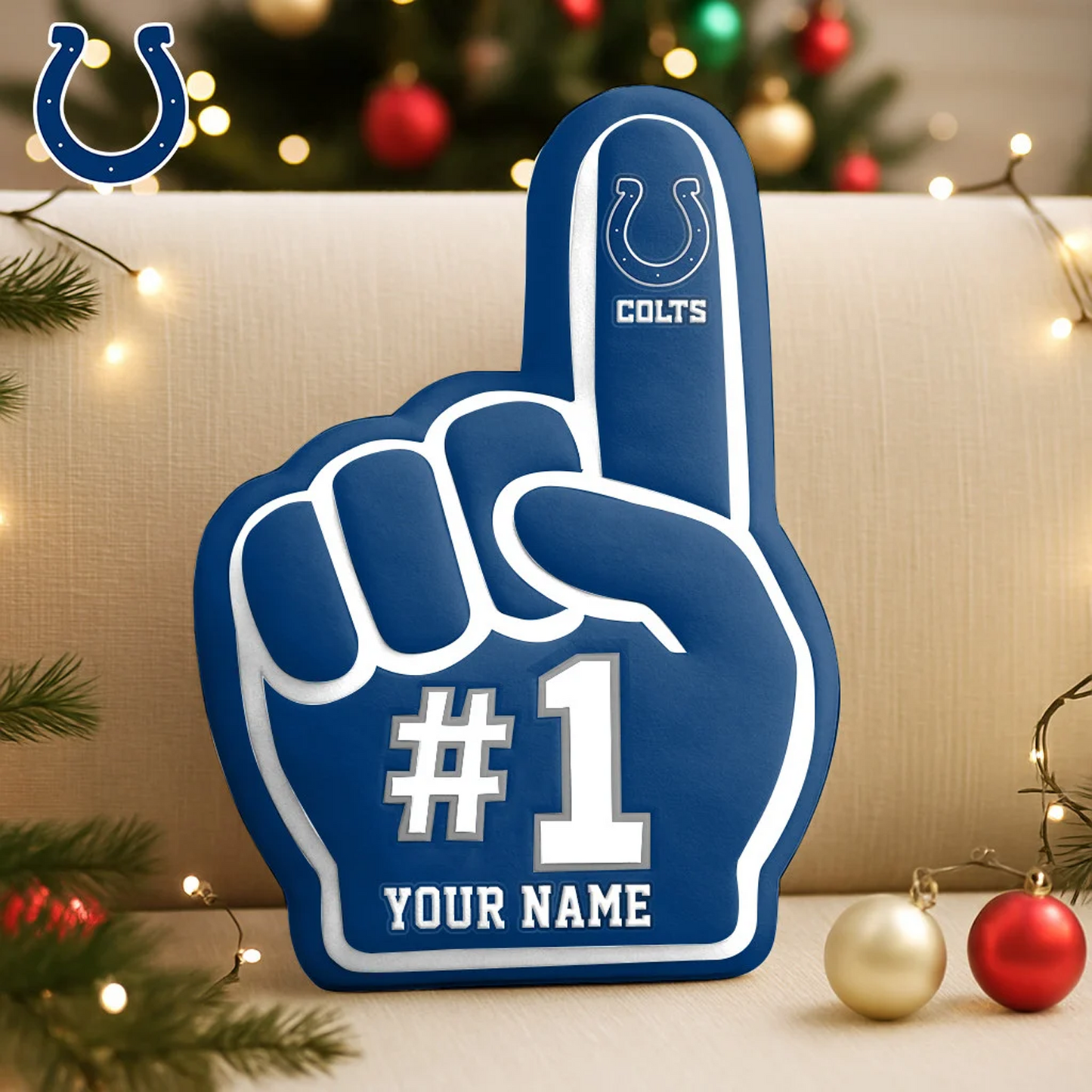 IND x NFL Customized Shaped Pillow Christmas DATND TANTD