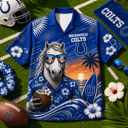 IND x NFL Premium Beach Vibes Hawaiian Shirt