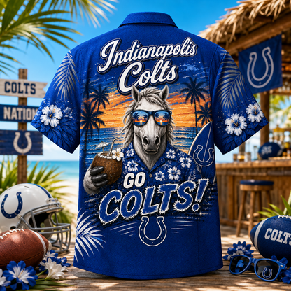 IND x NFL Premium Beach Vibes Hawaiian Shirt