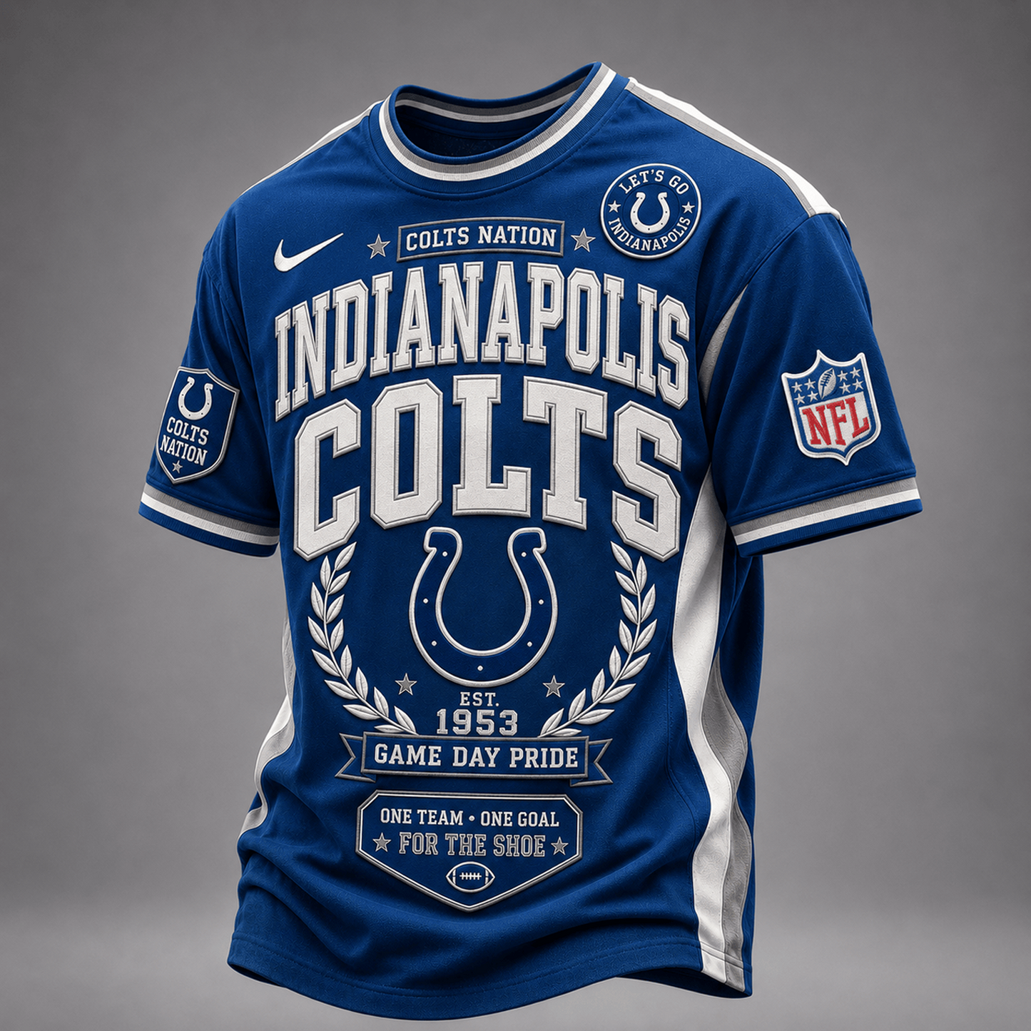IND x NFL Premium Classic Game Day Football T-Shirt
