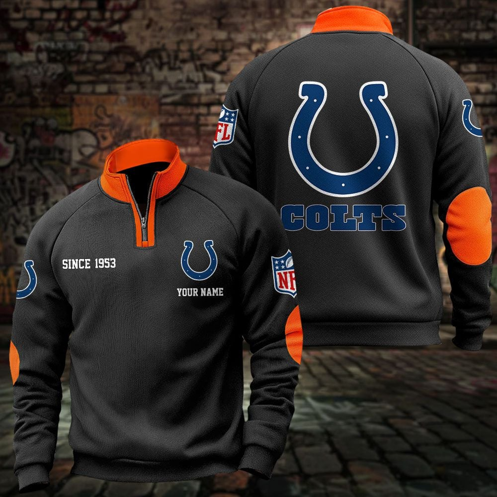 IND x NFL Sweatshirts Quarter Collared Sweatshirt Pullover DatND DVT