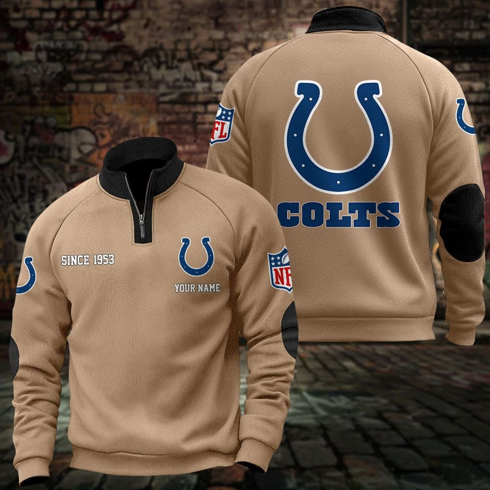 IND x NFL Sweatshirts Quarter Collared Sweatshirt Pullover DatND DVT
