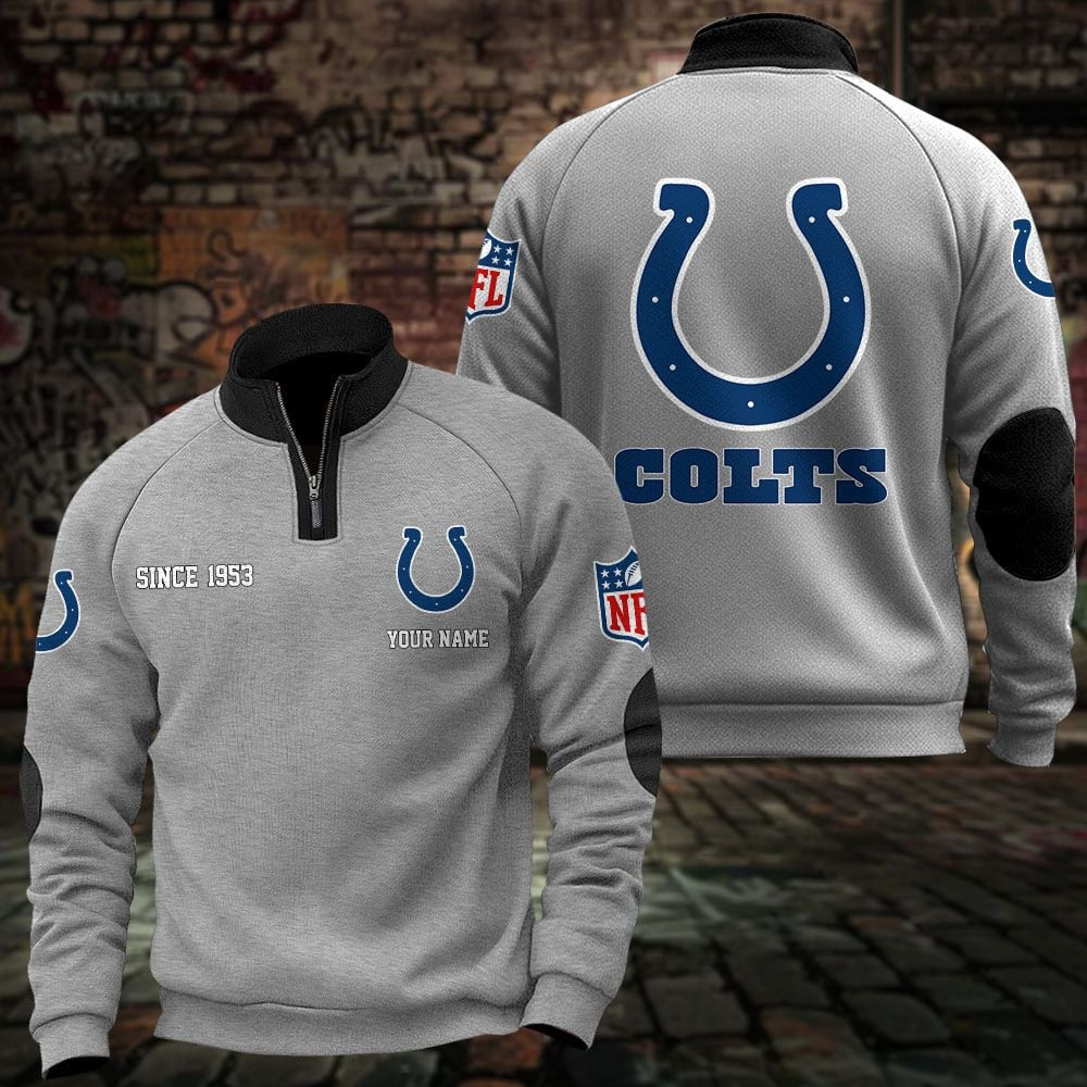 IND x NFL Sweatshirts Quarter Collared Sweatshirt Pullover DatND DVT