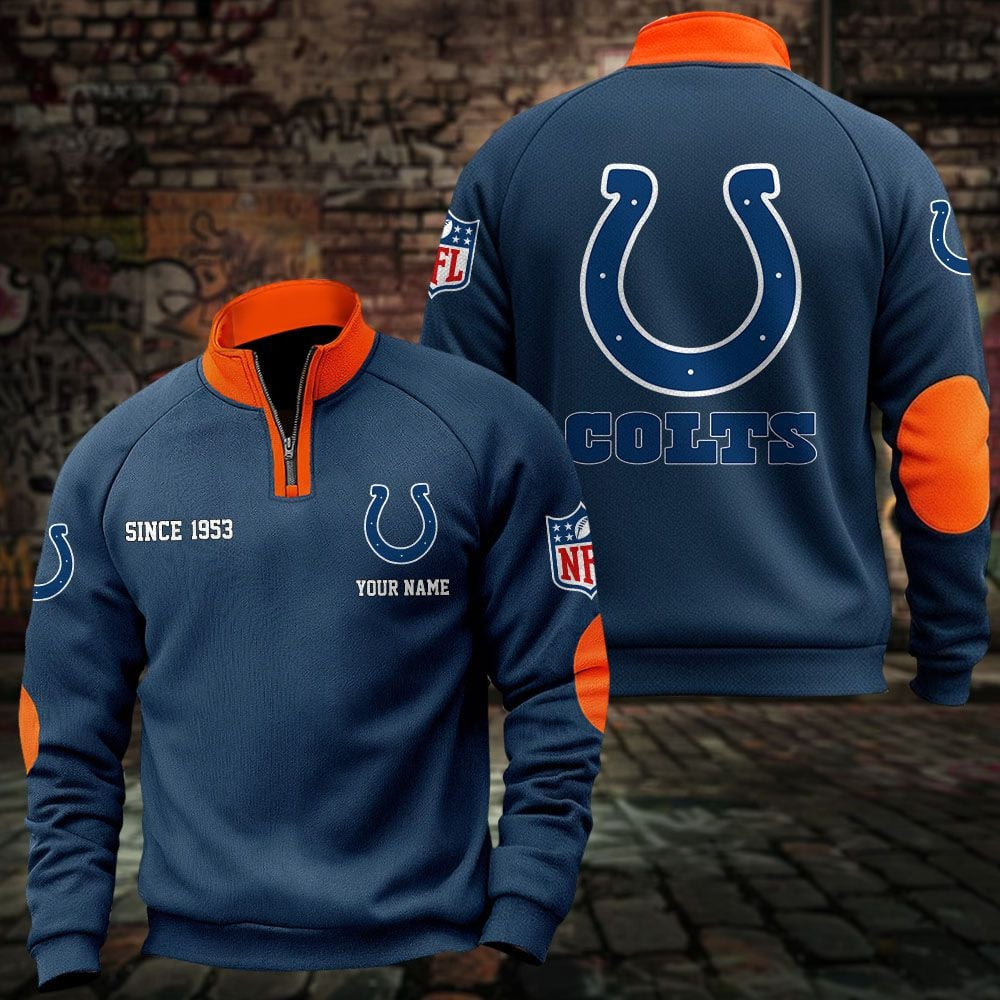 IND x NFL Sweatshirts Quarter Collared Sweatshirt Pullover DatND DVT