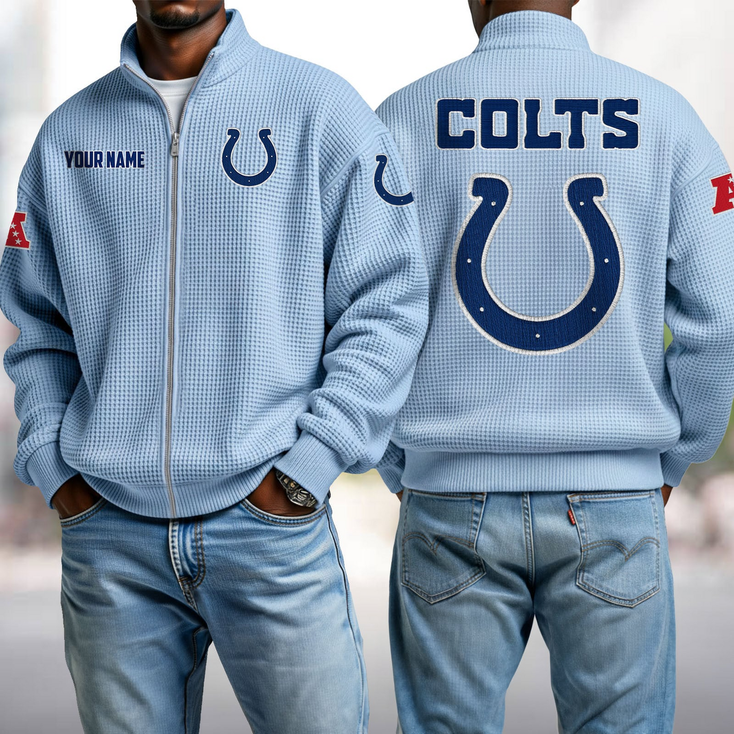IND x NFL Waffle Zip-Up Sweatshirt DatND DVT
