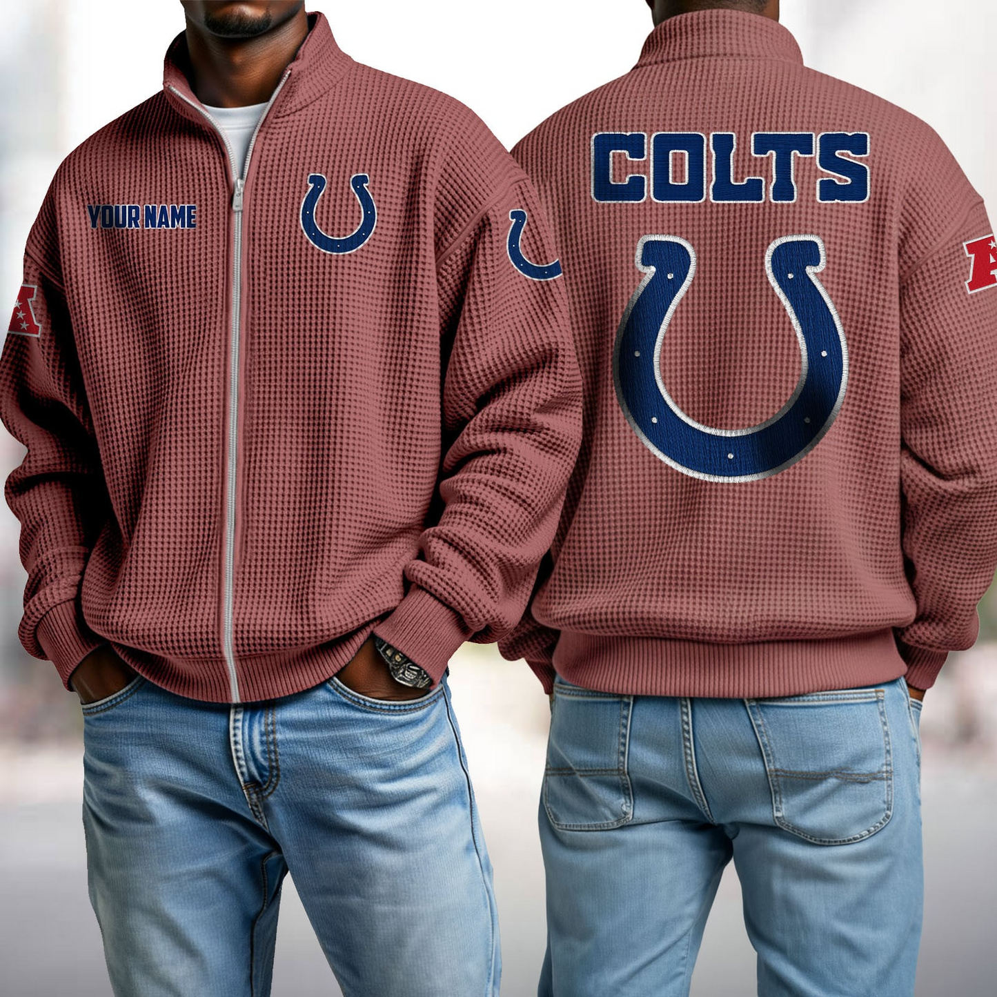 IND x NFL Waffle Zip-Up Sweatshirt DatND DVT