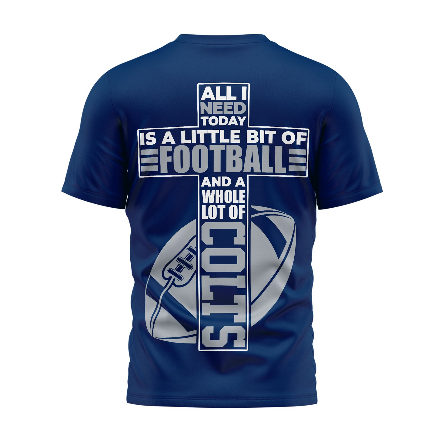 IND x NFL Whole Lot of Football Christian Cross 3D Shirt
