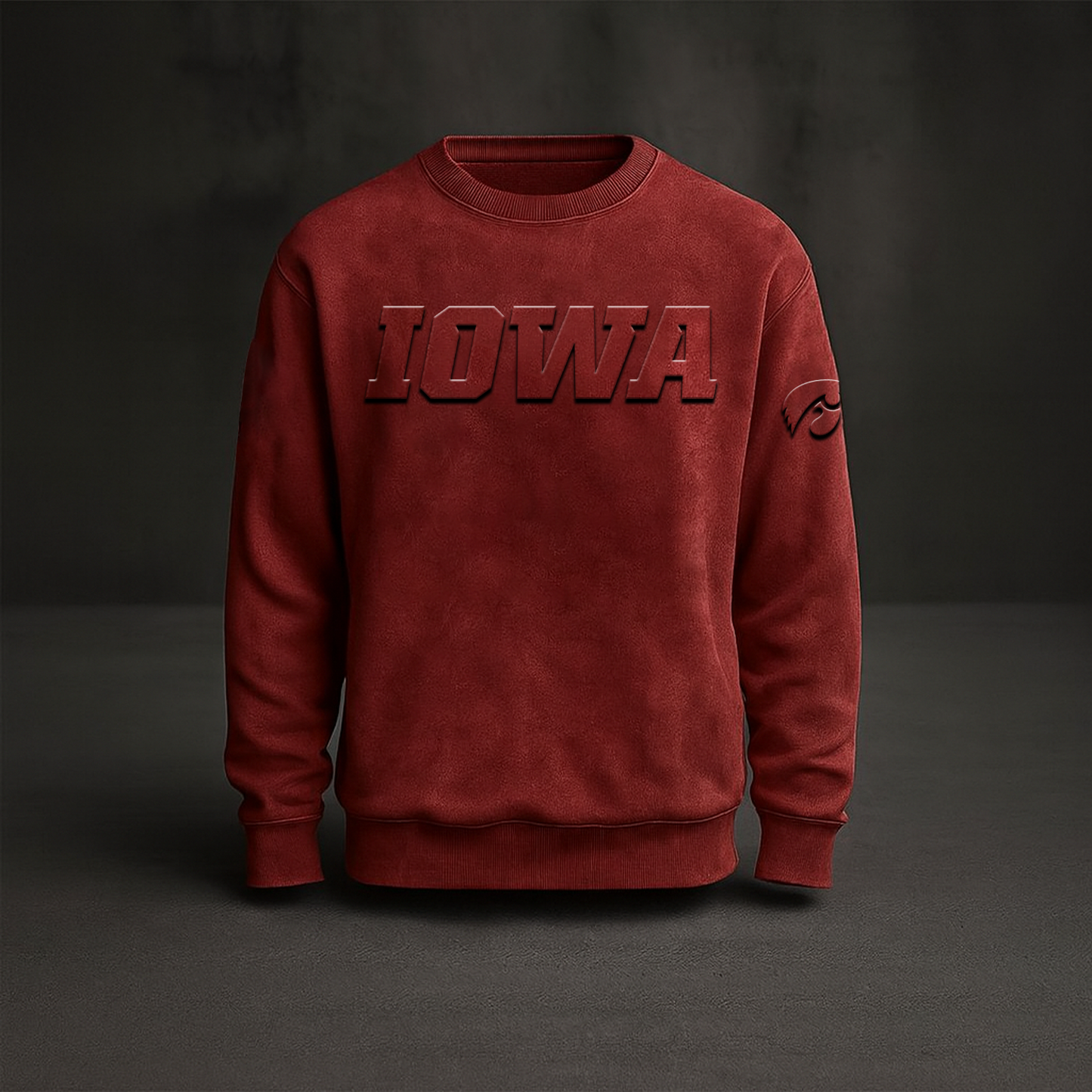 IOWA x NCAA Embossed Sweat Shirt DATND TANTD