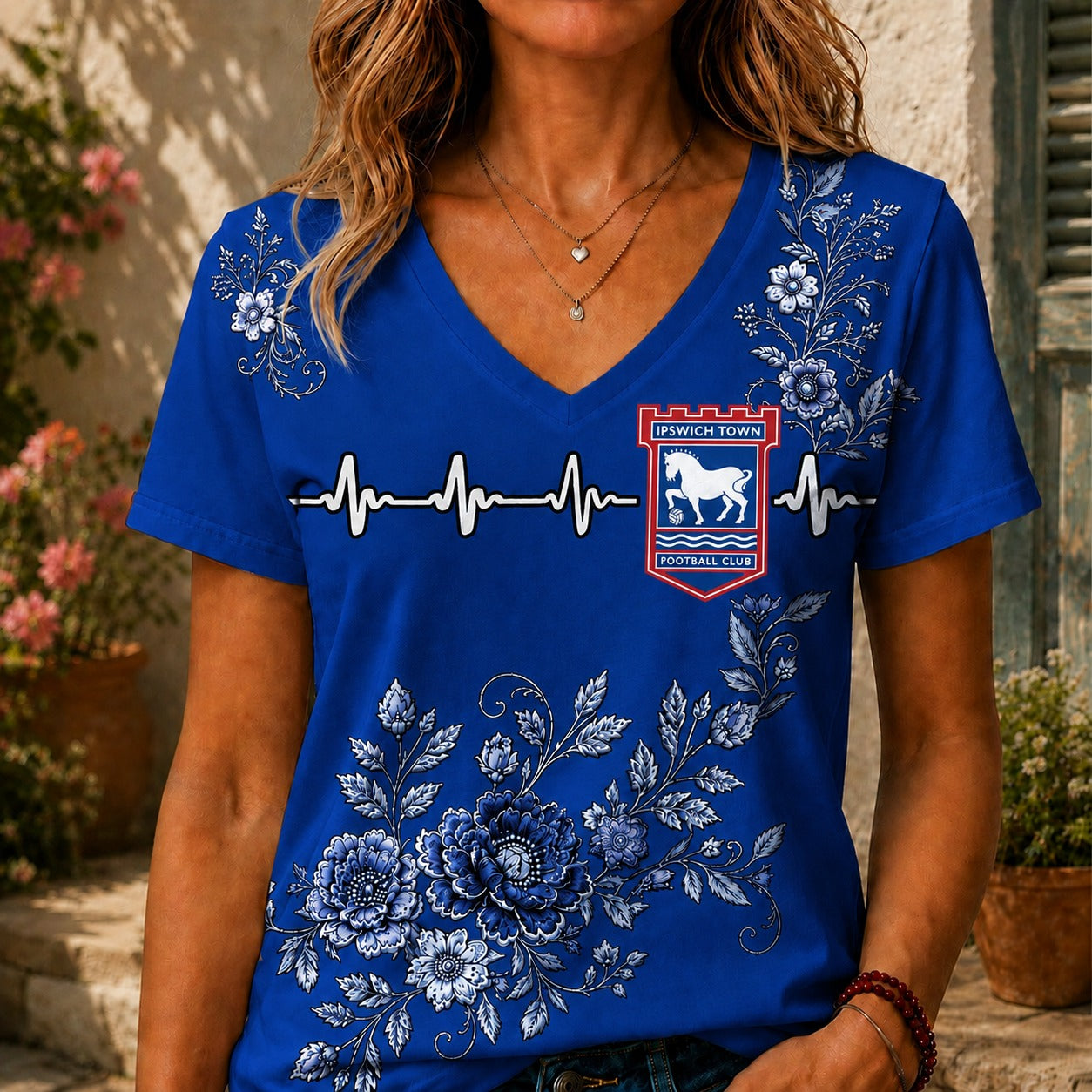 IT x EPL Luxury Women V-Neck Shirt