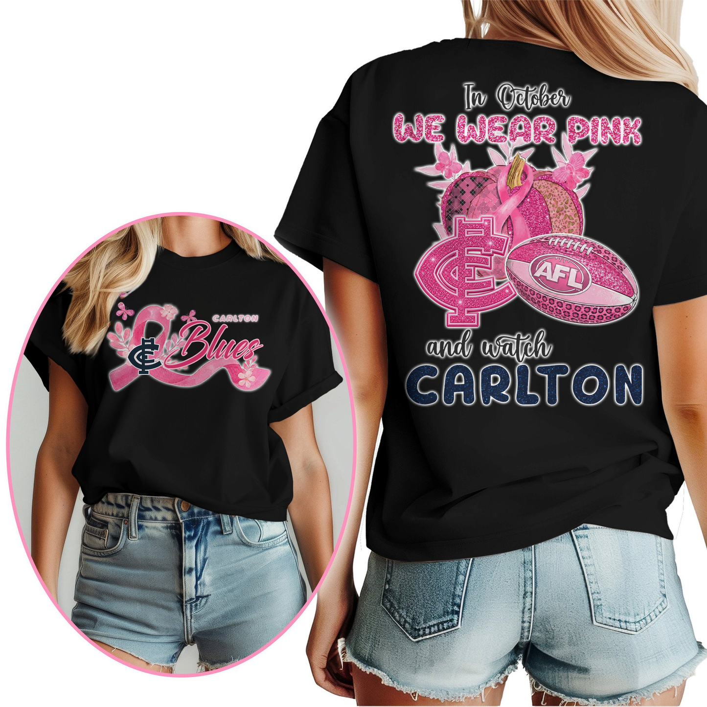 In October We Wear Pink And Watch CAR Shirt