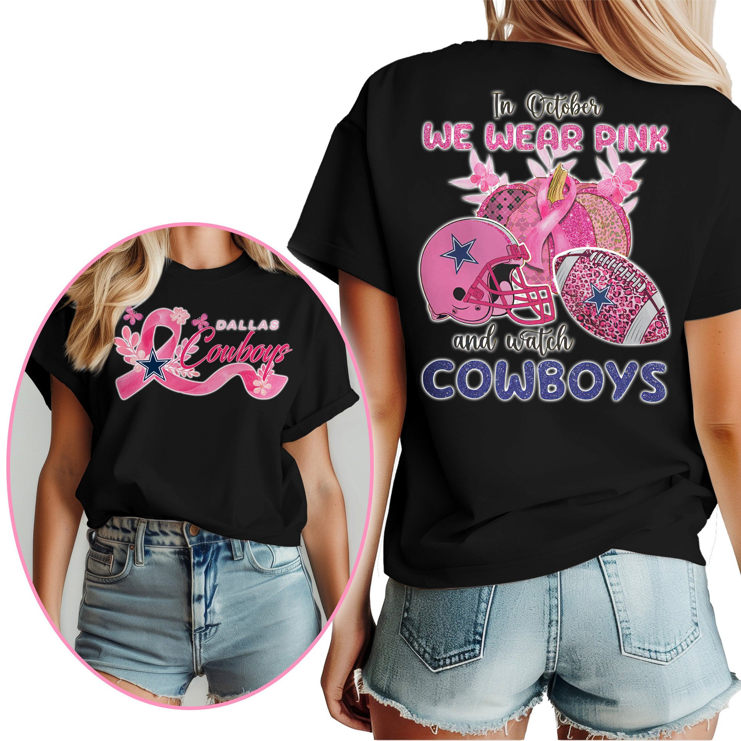 In October We Wear Pink And Watch DC Shirt  300626