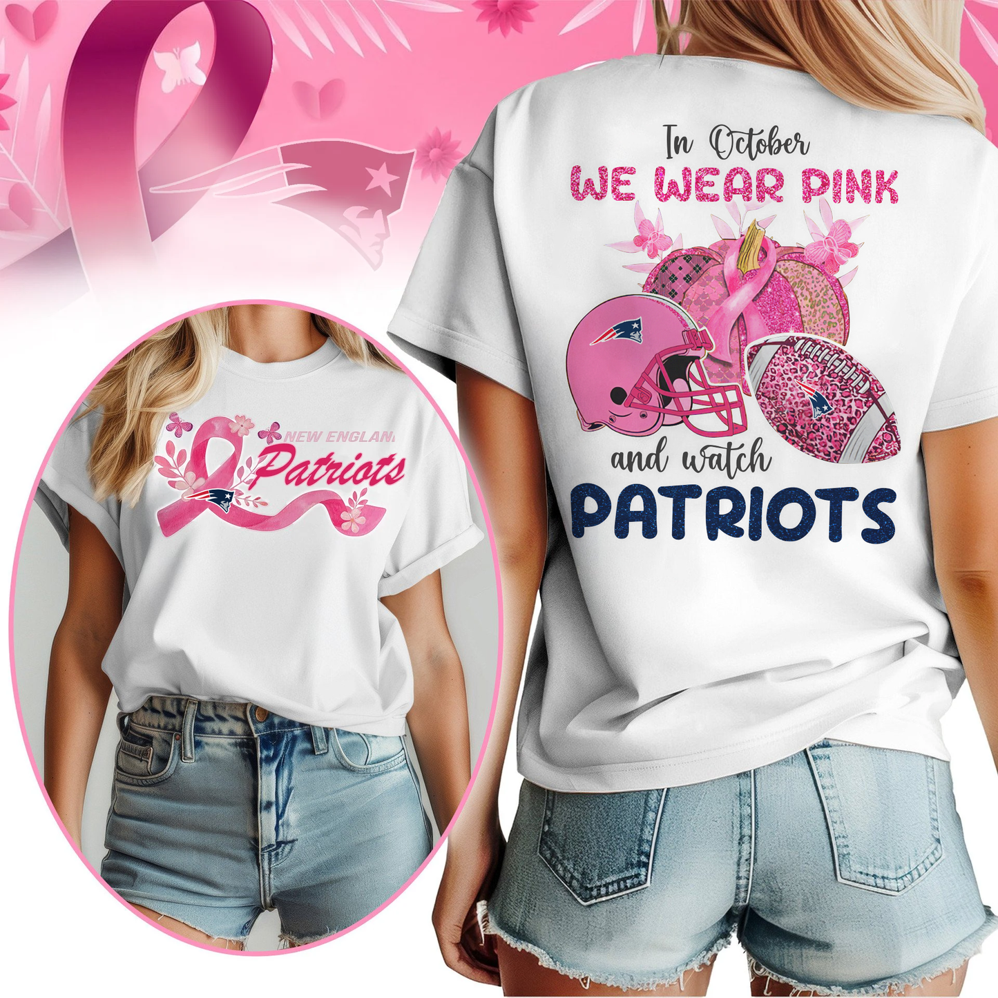 In October We Wear Pink And Watch NEP Shirt  300626