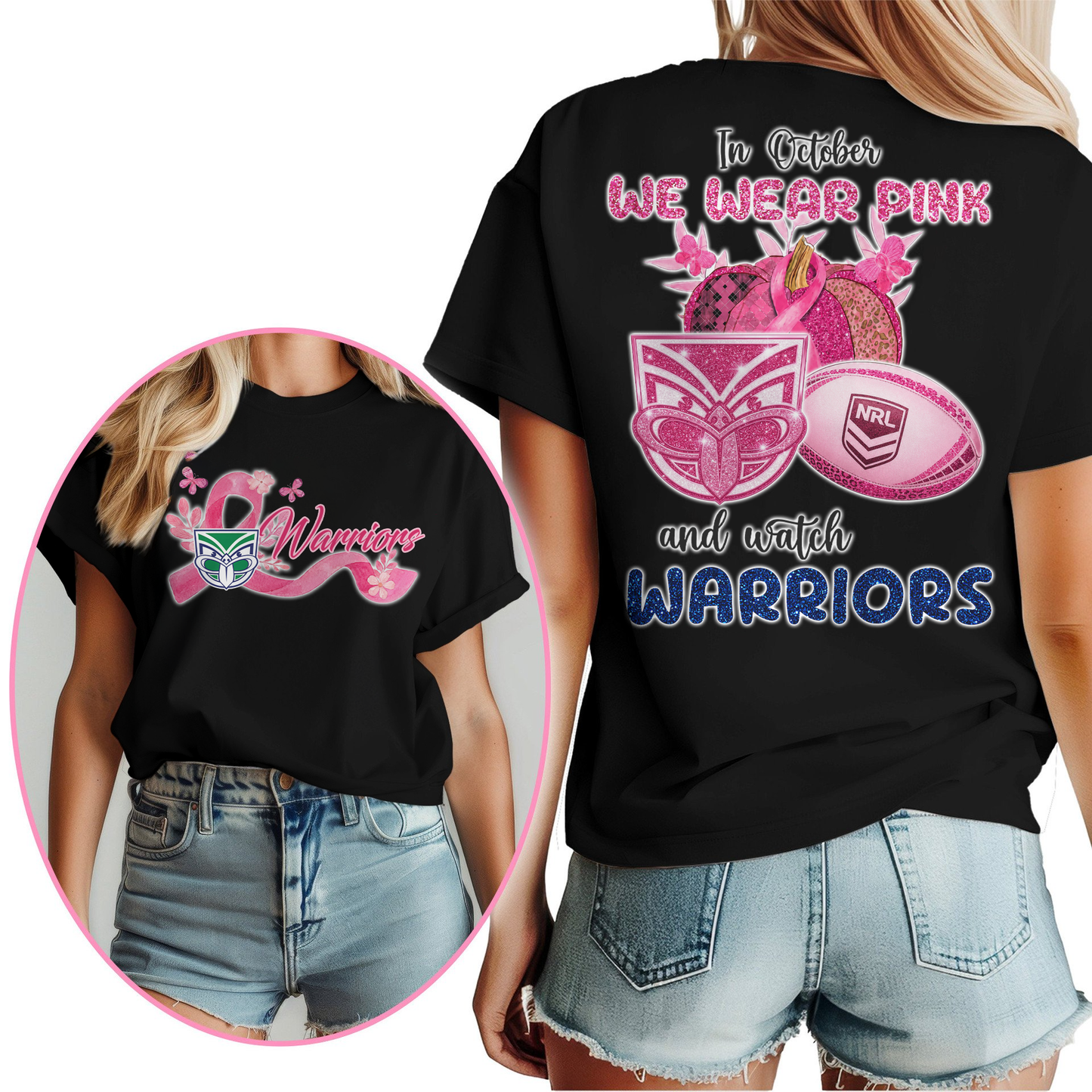 In October We Wear Pink And Watch WAR Shirt