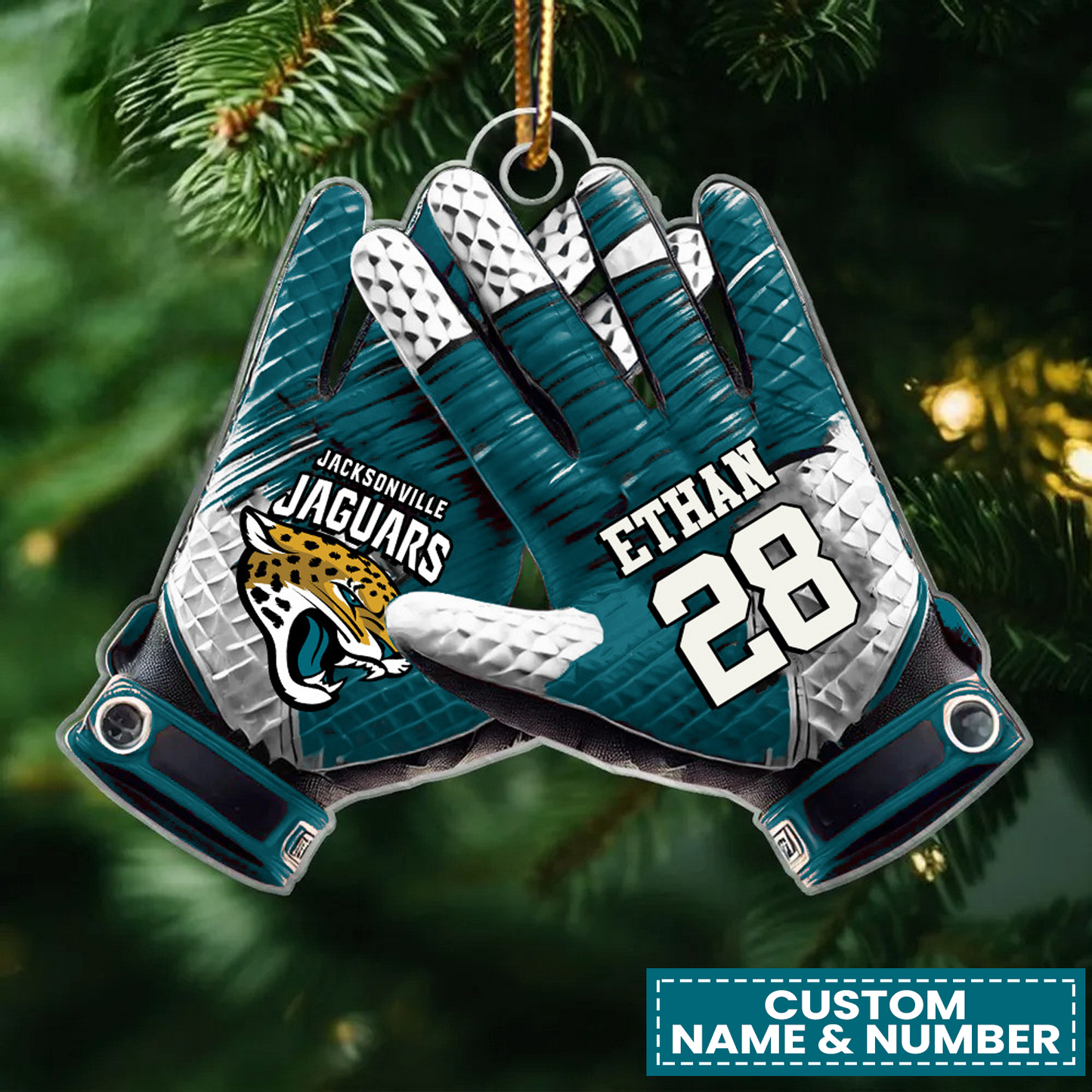 JAC x NFL Customized Christmas Acrylic Ornament DATND TANTD